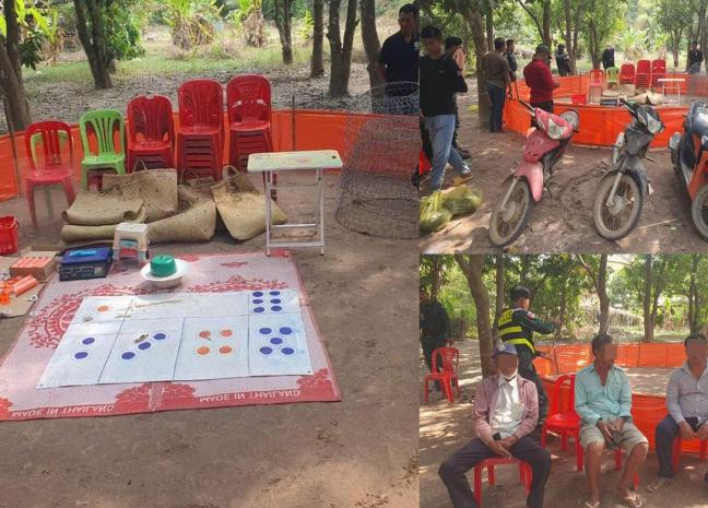 បង្រ្កាបជល់មាន់ខុសច្បាប់ ឃាត់ខ្លួនមនុស្ស ៥នាក់ រួមនិងវត្ថុតាងជាច្រើន