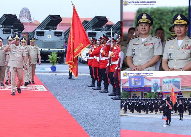 លោកឧត្តមសេនីយ៍ទោ ឈឿន សុចិត្ត ស្នងការនគរបាលខេត្តកណ្តាល អញ្ជើញចូលរួមពិធីសំណេះសំណាលជាមួយកងកម្លាំង នៃបញ្ជាការដ្ឋានអង្គរក្ស